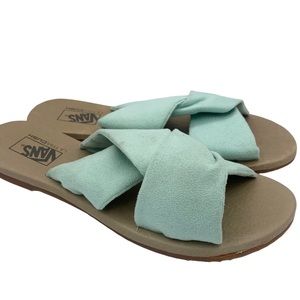 Vans suede leather slide sandals women Size 6